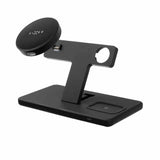 Fast Trådløs Oplader MagPowerstation 3i1 Stand MagSafe Sort