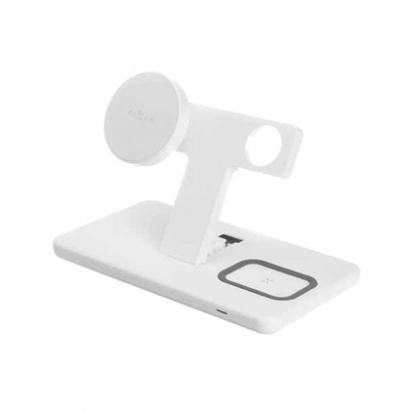 Fast trådløs oplader MagPowerstation 3-i-1 Stand MagSafe Hvid