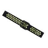 Fast Samsung Galaxy Watch 22mm Rem Sport Silikone Rem Sort Lime