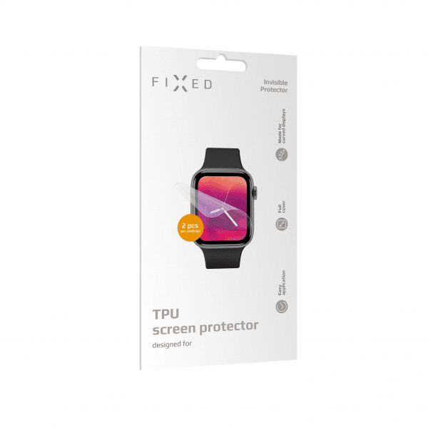 Fixed Apple Watch 45mm Skærmbeskytter Invisible Protector 2-pak