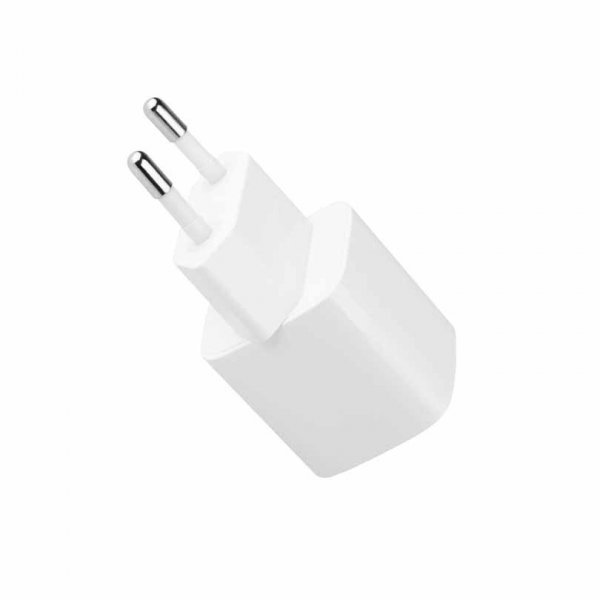 Fixed Oplader med Kabel Mini PD Travel Charger Kit USB-C/USB-C 30W Hvid