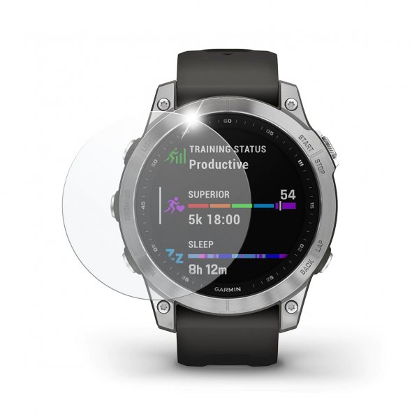 Garmin Fenix 7/Epix 2 Skærmbeskyttelse Hærdet Beskyttelsesglas 9H 2-pak