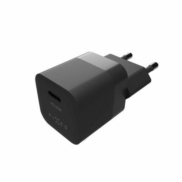 Fixed Laddare Mini PD Travel Charger USB-C 25W Sort