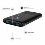 Fixed Powerbank Zen 10 20W 10 000 mAh USB-C 2xUSB-A Sort