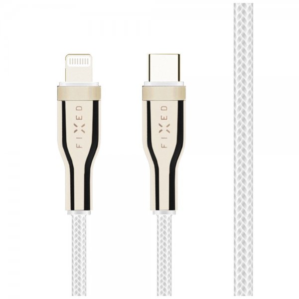 Fixed Kabel METAL Series USB-C/Lightning 1.2 m Hvid