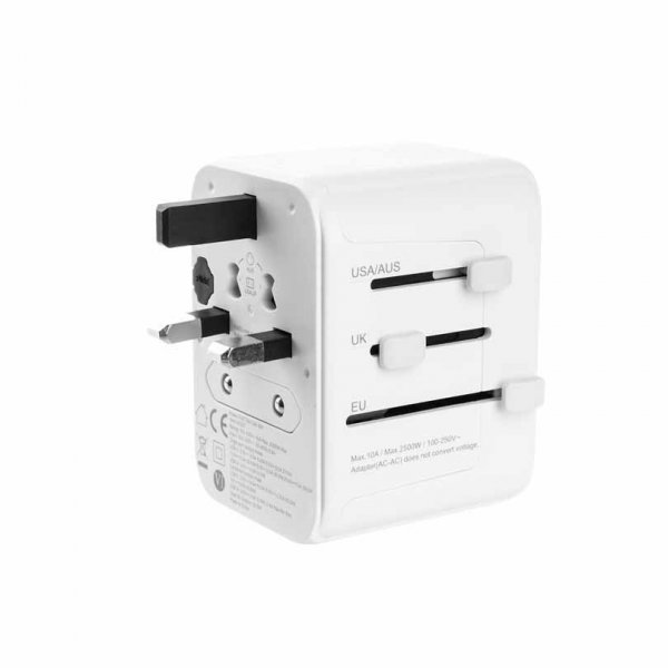 Fixed Oplader Rejseadapter USB-A/USB-C 30W