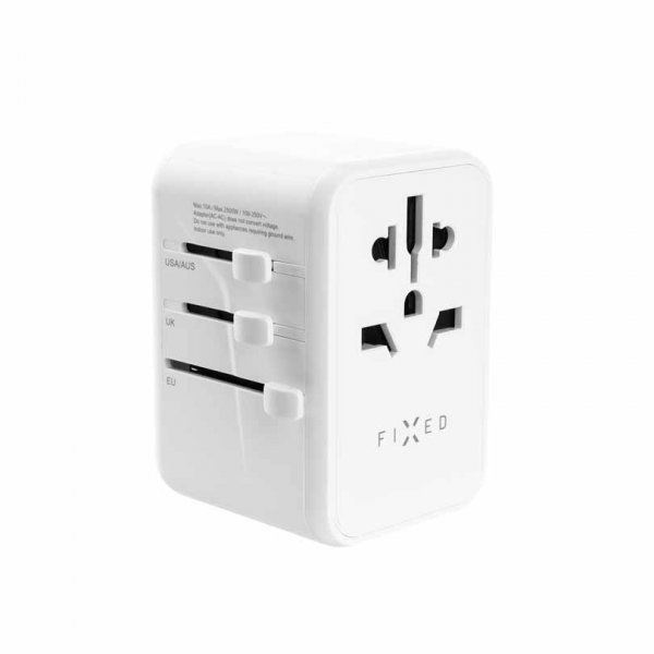Fixed Laddare Rejseadapter USB-A/USB-C 65W