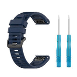 Fastmonteret Garmin QuickFit 22mm Silikonestrop Blå