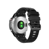 Fast Garmin QuickFit 26mm Armbånd Silikonerem Sort