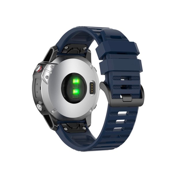 Fast Garmin QuickFit 26mm Armbånd Silikonerem Blå