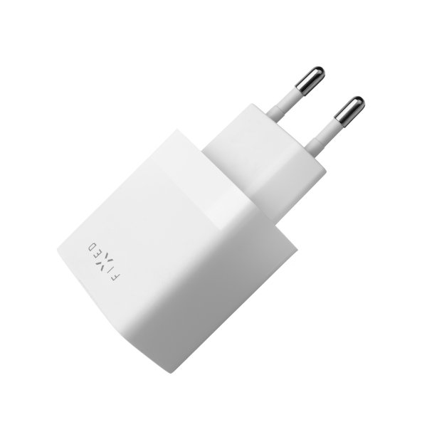 Fixed Oplader med Lightning-kabel 1m 2xUSB-A 17W Hvid