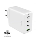 Fixed Oplader GaN100 3xUSB-C & 1xUSB-A