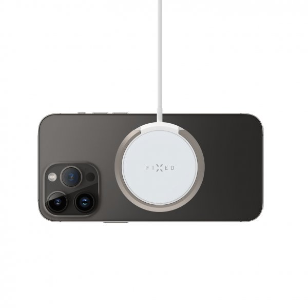 Fast Trådløs Oplader MagPad Wireless Charger MagSafe Hvid