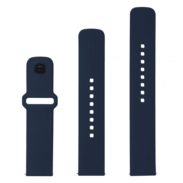 Fast Samsung Galaxy Watch 20mm Armbånd Silikone Sporty Rem Blå