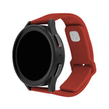 Fast Samsung Galaxy Watch 20 mm armbånd silikone sporty rem rød