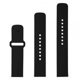 Fast Samsung Galaxy Watch 22mm Armbånd Silikone Sporty Rem Sort