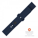 Fixed Samsung Galaxy Watch 22mm Rem Silikone Sporty Rem Blå