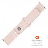 Fixed Samsung Galaxy Watch 22mm Armbånd Silikone Sporty Rem Rosa