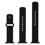 Fixed Apple Watch 44/45/46mm Armbånd Silikone Sporty Rem Sort