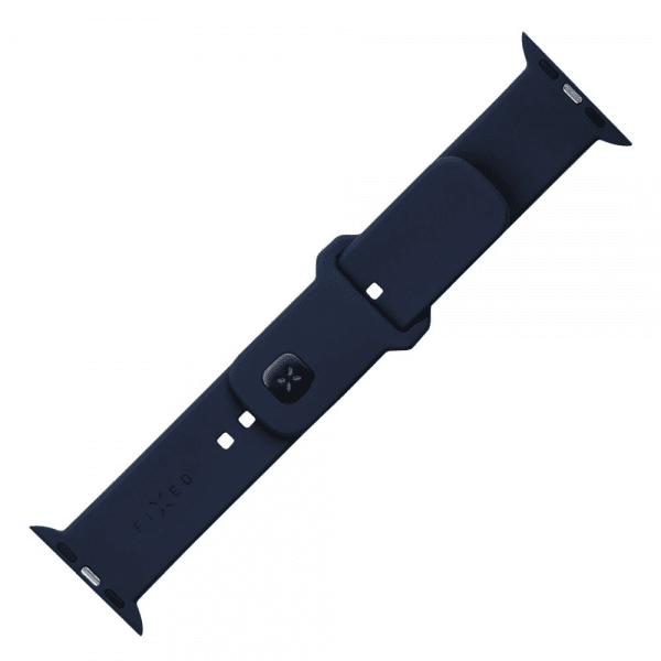 Fast Apple Watch 44/45/46mm Armbånd Silikone Sporty Rem Blå