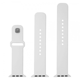 Fixed Apple Watch 38/40/41/42mm Rem Silikone Sporty Rem Hvid