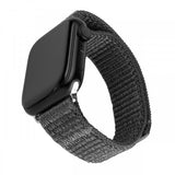 Fast Apple Watch 38/40/41/42mm Armbånd Nylon Sporty Rem Grå