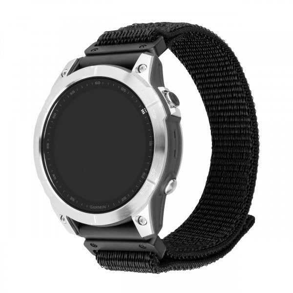 Fast Garmin QuickFit 26 mm Armbånd Nylonrem Sort