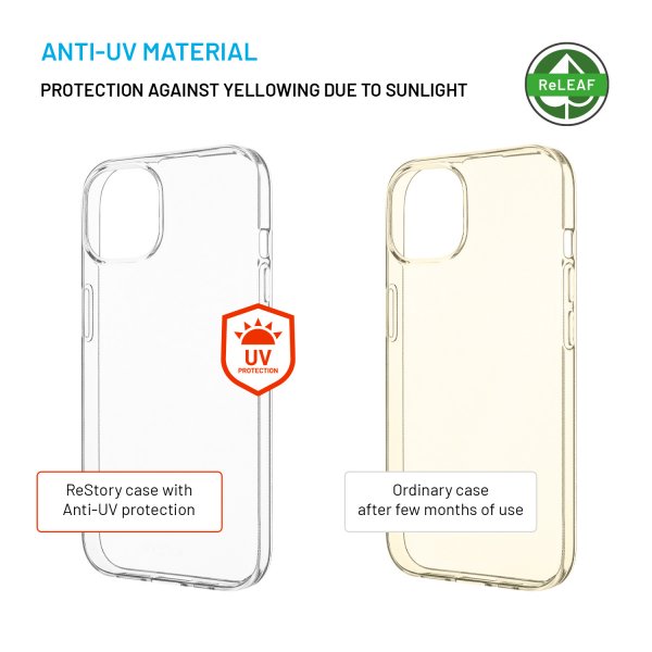 Fixed iPhone 14/iPhone 15 Skal ReStory Transparent