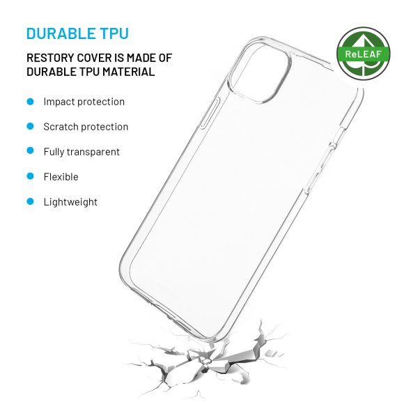 Fixed iPhone 14 Plus/iPhone 15 Plus Cover ReStory Transparent
