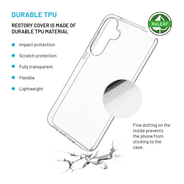 Fast Samsung Galaxy A35 Cover ReStory Transparent