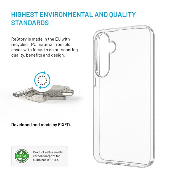 Fixed Samsung Galaxy A55 Cover ReStory Transparent