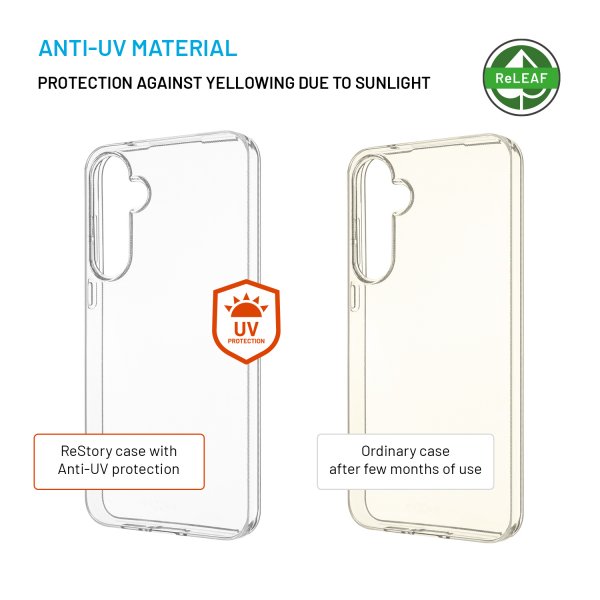 Fixed Samsung Galaxy A55 Cover ReStory Transparent