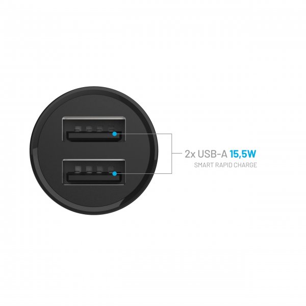 Fixed Mini Billader 2xUSB-A 15W