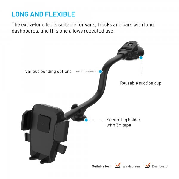 Fixed Bilholder Flex XL Rude/Instrumentbræt