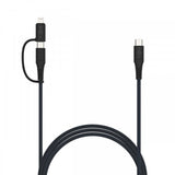 Fixed Kabel 2in1 USB-C/Lightning 60W 2m Sort