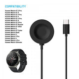 Fast Laddare Huawei Watch USB-C 1m Sort