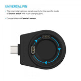 Fixed Oplader Garmin Watch USB-C Sort