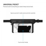 Fixed Vandafvisende Etui til Mobiltelefon Dry Belt Sort