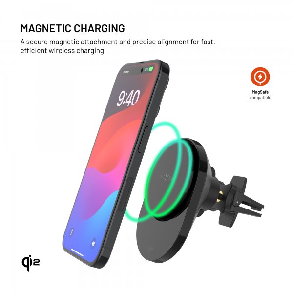 Fast MagSafe Bilholder MagAir 15W Qi2