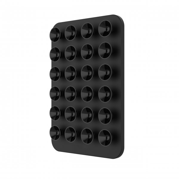Fast MagSafe-holder med sugekopper MagMate Sort