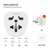 Fast Rejseadapter Schuko EU/Verden