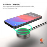 Fast MagSafe-oplader MagPad Slim 15W Qi2 Titanium