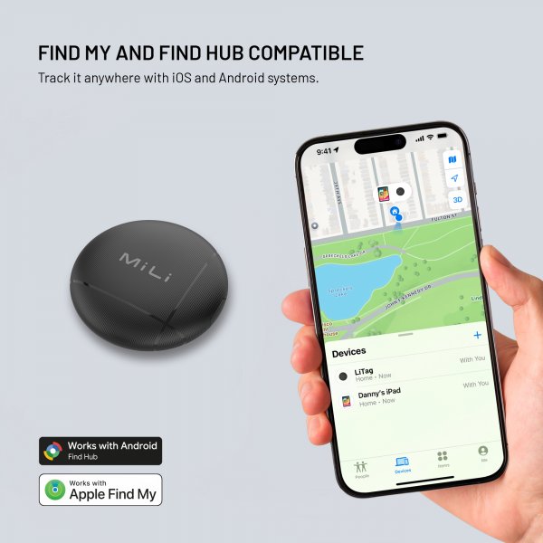 Fixed LiTag Lokalisator til Android Sort