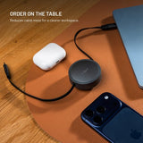 Fixed Udtrækkeligt Kabel USB-C 100W 1m Sort