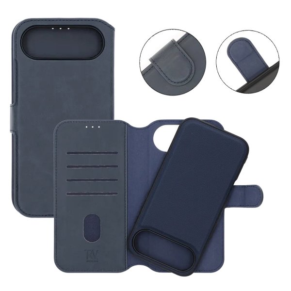 Rvelon iPhone Air Cover Magnetisk Aftagelig Skal Blå