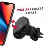 Celly Bilholder Car Holder med Trådløs Oplader 15W MagSafe