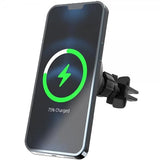 Celly Bilholder Car Holder med Trådløs Oplader 15W MagSafe