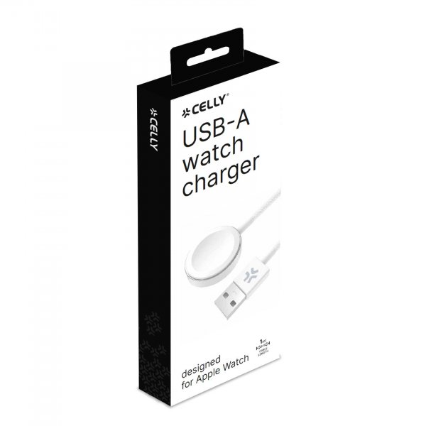 Celly Apple Watch-oplader USB-A 1m Hvid