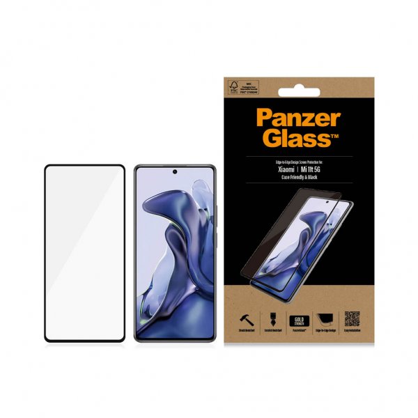 PanzerGlass Xiaomi 11T Skærmbeskyttelse Case Friendly