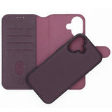 Rvelon iPhone 17 Etui 4 Kortlommer Aftagelig Skal Lilla